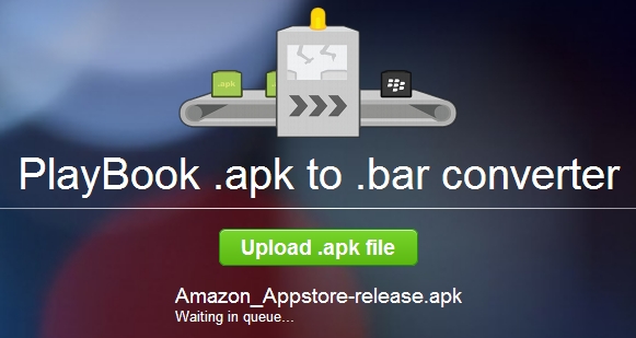 APK to BAR for BlackBerry PlayBook